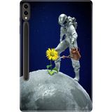 Adasena Samsung Galaxy Tab S9+ Plus 12.4" Kılıf Tablet Için Desenli Silikon Kapak - Astronot Popart - 001-Renkli