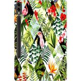 Adasena Samsung Galaxy Tab S9+ Plus 12.4" Kılıf Tablet Için Desenli Silikon Kapak - Egzotik Bahçe - 001-Renkli