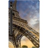 Adasena Samsung Galaxy Tab S9+ Plus 12.4" Kılıf Tablet Için Desenli Silikon Kapak - Eyfel Paris - 001-Renkli