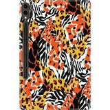 Adasena Samsung Galaxy Tab S9+ Plus 12.4" Kılıf Tablet Için Desenli Silikon Kapak - Karma Leopar - 001-Renkli