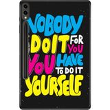 Adasena Samsung Galaxy Tab S9+ Plus 12.4" Kılıf Tablet Için Desenli Silikon Kapak - Kendin Yapmalısın - 001-Renkli