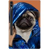 Adasena Samsung Galaxy Tab S9+ Plus 12.4" Kılıf Tablet Için Desenli Silikon Kapak - Stil Pug - 001-Renkli