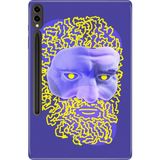 Adasena Samsung Galaxy Tab S9+ Plus SM-X810 12.4" Kılıf Tablet Için Desenli Silikon Kapak - Human - 001-Renkli