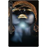 Adasena Samsung Galaxy Tab S9+ Plus SM-X810 12.4" Kılıf Tablet Için Desenli Silikon Kapak - Ikon Kadın - 001-Renkli