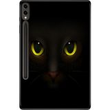 Adasena Samsung Galaxy Tab S9+ Plus SM-X810 12.4" Kılıf Tablet Için Desenli Silikon Kapak - Karakedi - 001-Renkli