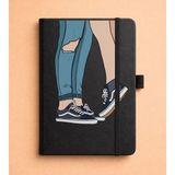 Adasena Tarihsiz 224 Sayfa Termo Defter Baskılı Desenli 13X21 cm Siyah - Sevgililer - 1 Adet - 0 - Siyah