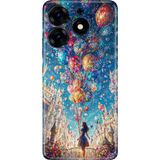 Adasena Tecno Spark 10 Pro Kılıf Desenli Baskılı Tpu Rubber Kapak Mutlu Kız - 001-Renkli
