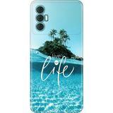 Adasena Tecno Spark 8 Pro Kılıf Desenli Baskılı Tpu Rubber Kapak Live Your Life - 001-Renkli