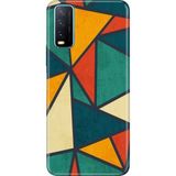 Adasena Vivo Y11S Y20 Y20S Kılıf Desenli Baskılı Tpu Rubber Kapak Wall - 001-Renkli