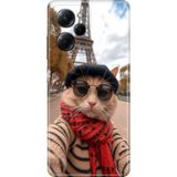Adasena Xiaomi Poco X5 Pro 5g Kılıf Desenli Baskılı Tpu Rubber Kapak Selfie Cat - 001-Renkli