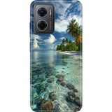 Adasena Xiaomi Redmi Note 11E Kılıf Desenli Baskılı Tpu Rubber Kapak Maldivler 50 - 001-Renkli