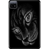 Adasena Xiaomi Redmi Pad 10.6" Kılıf Tablet Için Desenli Silikon Kapak - Siyah Kedi - 001-Renkli