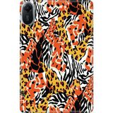 Adasena Xiaomi Redmi Pad 2 11" Kılıf Tablet Için Desenli Silikon Kapak - Karma Leopar - 001-Renkli
