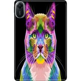 Adasena Xiaomi Redmi Pad 2 11" Kılıf Tablet Için Desenli Silikon Kapak - Kedi-Art - 001-Renkli