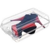 Adasra Asrın ASR-5006 Ayakkabı Kutusu 17x30x10.5cm Bayan Şeffaf Plastik - 25'li Paket