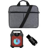 Adata 16GB UV100 Flash Bellek - Classone BND304 15,6'' Notebook Çanta - Mikado Md-3bt X-Life Bluetooth Hoparlör (3lü Set) - Gri