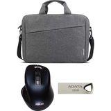 Adata 32GB Flash Bellek - Asus MW202 Optik Mouse - Lenovo T210 Notebook Çanta (3 Lü Set) - Gri