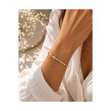 Adata Jewelry Zirkon Büyük Taşlı Kadın Çelik Kelepçe Bileklik Gold / Gümüş / Rose