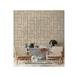 Adawall 23108-3 Roka Serisi Krem Geometrik Desen Duvar Kağıdı