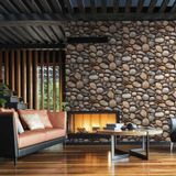 Adawall 23113-2 Roka Serisi Çok Renkli Modern Taş Desen Duvar Kağıdı