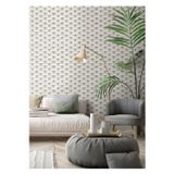 Adawall 3D Yuvarlak Tuğla Duvar Deseni İle Duvar Kağıdı | SEVEN 7814-1, Gri, Açık, Elyaf Taban (Non-Woven) - 16.5 m²