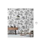 Adawall 9909-1 Duvar Kâğıdı Tropicano Koleksiyonu, Siyah, 110 X 110