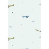 Adawall AA-8907-2 Ada Kids Uçak Desenli Çocuk Odası 10.60 m² Duvar Kağıdı