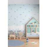 Adawall Ada Kids 8902-1 Bulut Desenli Duvar Kağıdı