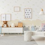 Adawall Adakıds 8902 Gökyüzünde Bulutlar Ve Gökkuşağı Desenli Duvar Kağıdı 10,6M2