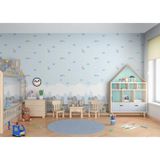 Adawall Adakıds Gökkuşağı Ve Bulut Desenli Duvar Kağıdı (10,6M2)