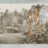 Adawall Ağaç Manzaralı Amerikan Servis 4'lü Set 35X50CM