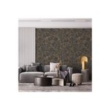 Adawall Altın Damar Desenli Duvar Kağıdı | VERA 1503-5, Koyu, Gri, Elyaf Taban (Non-Woven) - 16.5 m²