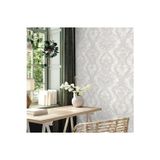 Adawall Ancient Petal Design Wallpaper - Zengin Damask Desenli Duvar Kağıdı | ROCOCO 1303-1/15, Çok renkli, Gri, Krem, Elyaf Taban (Non-Woven) - 16.5 m²