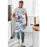 Adawall AP104 Mavi Saklı Bahçe Mutfak Önlüğü