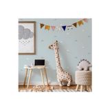 Adawall Bulut ve Çizgili Minimal Duvar Kağıdı | ADAKIDS 8916-2, Mavi, Açık, Elyaf Taban (Non-Woven) - 10.6 m²
