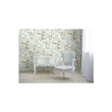 Adawall Çiçek Açan Güller İle Çiçek Damask İle Duvar Kağıdı | SEVEN 7803-2, Mavi, Açık, Elyaf Taban (Non-Woven) - 16.5 m²