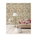 Adawall Çiçek açan güller ve çiçek desenli duvar kağıdı | EPHES 5806-2, Bej, Açık, Pembe, Elyaf Taban (Non-Woven) - 10.6 m²
