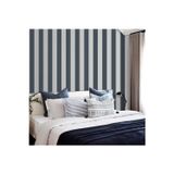 Adawall Çizgili Duvar Kağıdı | ALFA 3704-7, Mavi, Gri, Kağıt Taban - 16.5 m²