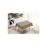 Adawall Colorful Flowers Masa Örtüsü (Renkli Çiçekler), 160cm x 220cm (Kumaş İnce Ketendir, Uluslararası Yıkama Ve Solmama Sertifikası)
