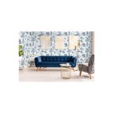 Adawall Dokusu ve Renkleriyle Dikkat Çeken Tropic Duvar Kağıdı | TROPICANO 9909-2, Mavi, Kağıt Taban - 16.5 m²