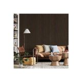 Adawall Düz Şerit Desen Duvar Kağıdı | OMEGA 23211-4, Kahverengi, Siyah, Elyaf Taban (Non-Woven) - 16.5 m²