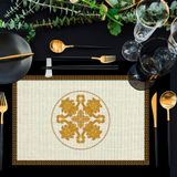 Adawall Figüratif Gold Amerikan Servis 4'lü Set 35X50CM