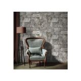 Adawall Geometrik Taş Desen Duvar Kağıdı | ROKA 23106-2, Krem, Elyaf Taban (Non-Woven) - 16.5 m²
