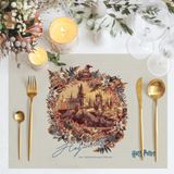 Adawall Hogwarts Kumaş Amerikan Servis 4'lü Set 35X50CM