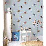 Adawall Home Dc Super Friends Puf - Tek Ebat - Mavi