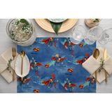 Adawall Home Justice League Kumaş Amerikan Servis 4'lü Set 35 x 50 cm - Renkli