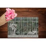 Adawall Home Modern Heykelli Kumaş Amerikan Servis 4'lü Set 35X50CM - 30 x 50 cm - Renkli