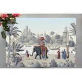 Adawall Home Otantik Manzara Kumaş Amerikan Servis 4'lü Set 35X50CM - 30 x 50 cm - Renkli