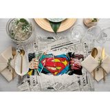 Adawall Home Superman Kumaş Amerikan Servis 4'lü Set 35 x 50 cm - Renkli