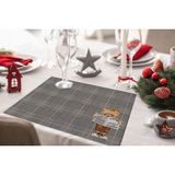 Adawall Home Teddies Kumaş Amerikan Servis 4'lü Set 35X50CM - 30 x 50 cm - Renkli